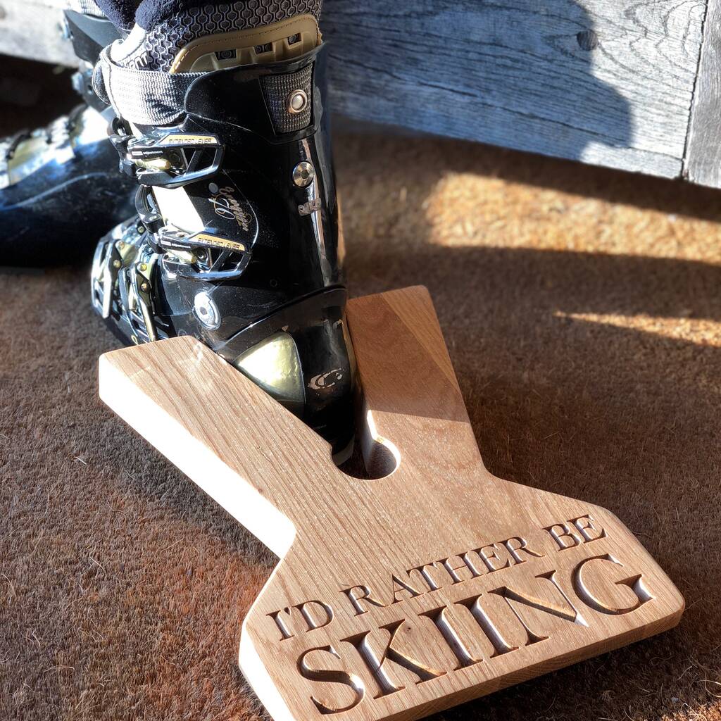 Personalised Oak Boot Jack / Boot Pull By The Oak & Rope Company