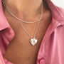 Personalised Double Heart Charm Necklace, thumbnail 4 of 12