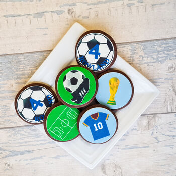 Personalised Football Cookie Gift Box, 8 of 10