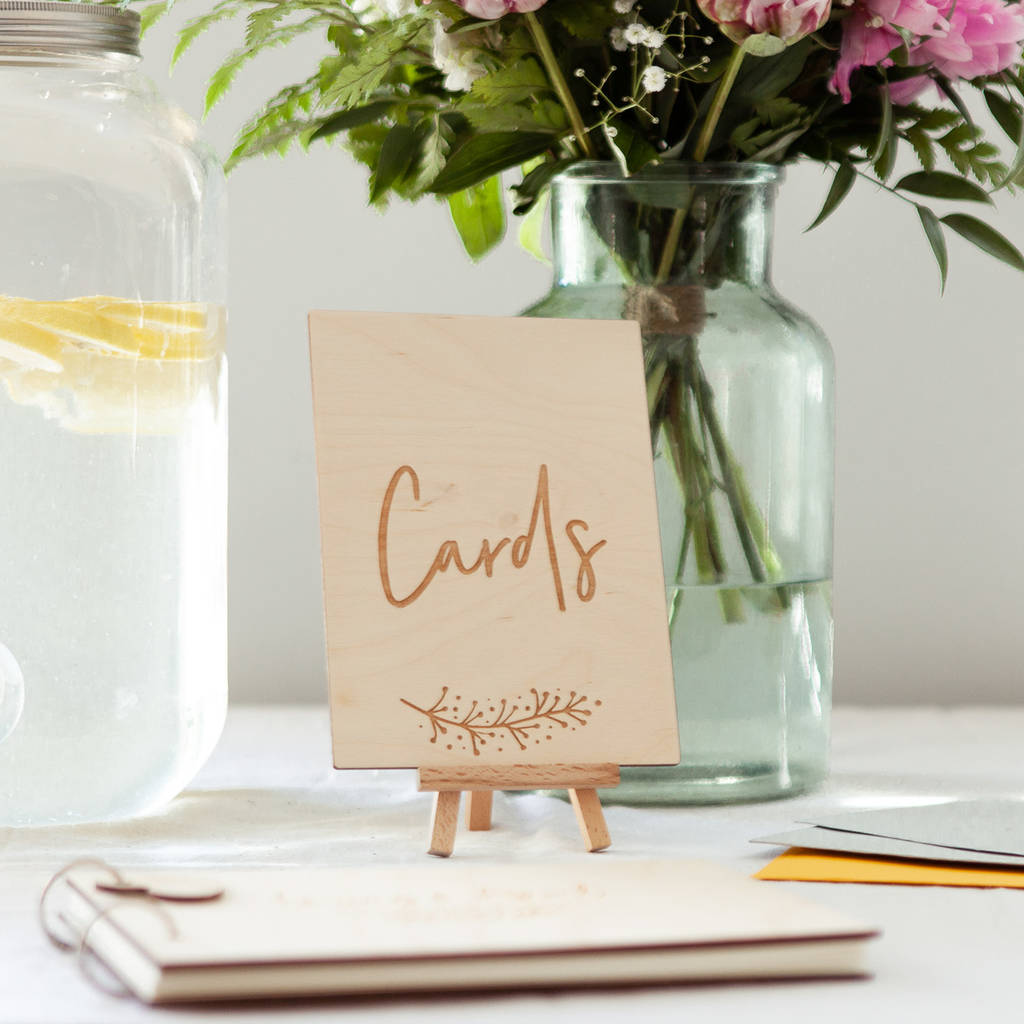 Wedding Card Table Sign