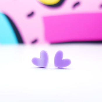 Heart Stud Earrings, 3 of 8