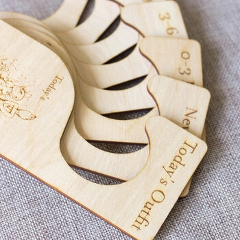 Bunny Rabbit Hanger Dividers For Baby Clothes Nursery X Eight, 4 of 7