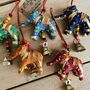 Hanging Fabric Elephant Bell Recycled Sari Decoration, thumbnail 3 of 5