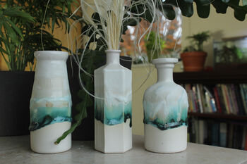 Handmade Ceramic Bottle Vases, 3 of 12