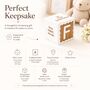 Personalised Scalloped Christening Keepsake Block, thumbnail 4 of 7