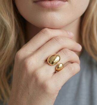 Kin Gold Statement Open Ring, 2 of 6