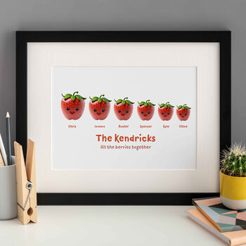 Strawberry Family Print, 3 of 5