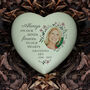 Personalised Floral Photo Upload Memorial Resin Heart, thumbnail 4 of 5