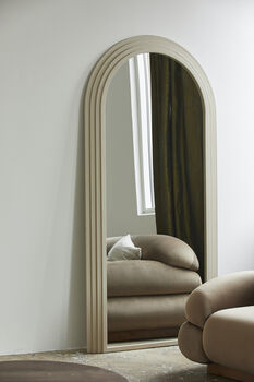 Elegant Arched Mirror In Stone, 2 of 3