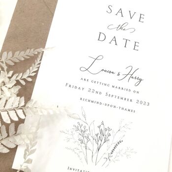 The Botanist Save The Date Cards, 8 of 10