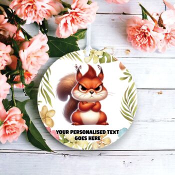 Personalised Grumpy Squirrel Father's Day Gift, 2 of 2