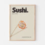Retro Sushi Kitchen Wall Art Print, thumbnail 3 of 4