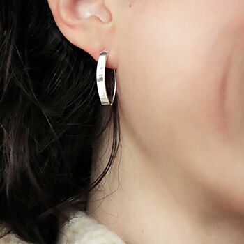 Sterling Silver Urban Shield Drop Earrings, 9 of 10