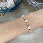 Rainbow Daisy Beaded Bracelet, thumbnail 1 of 10