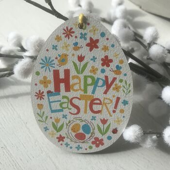 Personalised Happy Easter Egg Decoration, 5 of 6