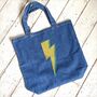 Denim Lightning Bolt Bag, thumbnail 4 of 4