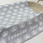 Personalised Knitted Crown Baby Blanket, thumbnail 3 of 7