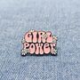 Girl Power Groovy Enamel Pin Badge, thumbnail 5 of 5