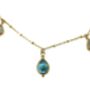 Gold Vermeil Moonstone And Blue Topaz Necklace, thumbnail 2 of 3