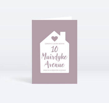 Home Address Personalised Greeting Card, 8 of 12