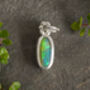 Australian Solid White Opal Pendant, thumbnail 1 of 4