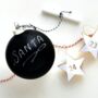 Chalkboard Bauble With Chalk, thumbnail 3 of 3