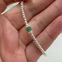Silver Emerald May Birthstone Bracelet, thumbnail 8 of 11