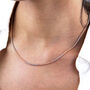 Two Tone Gold Plated Rope Chain Necklace, thumbnail 1 of 8