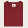 Two Pack Burgundy And Natural Organic Plain T Shirts, thumbnail 2 of 7