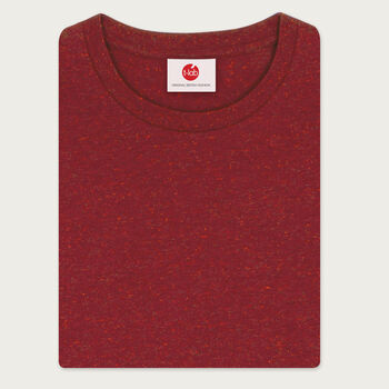 Two Pack Burgundy And Natural Organic Plain T Shirts, 2 of 7