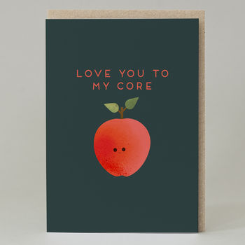 'Love You To My Core' Card, 2 of 3