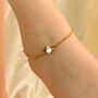 Golden Brass Beaded Slim Foot Indian Payal Anklet, thumbnail 2 of 4