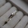 Personalised Hand Stamped Initial Signet Stacking Ring, thumbnail 2 of 12