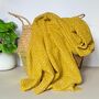 Mustard Scarf With Animal Print, thumbnail 1 of 2