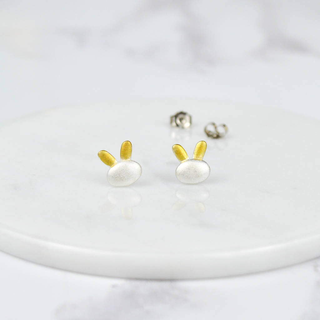 Bunny Stud Earrings By Peony Love