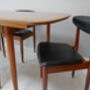 Four 1970’s Mid Century Dining Chairs By Schreiber, thumbnail 4 of 7