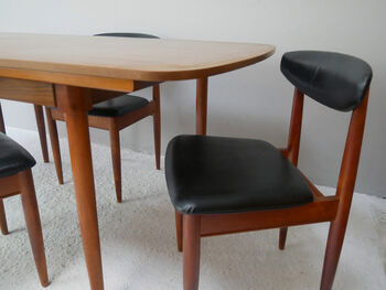 Four 1970’s Mid Century Dining Chairs By Schreiber, 4 of 7
