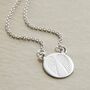 Sterling Silver Engraved Angel Wings Necklace, thumbnail 4 of 5