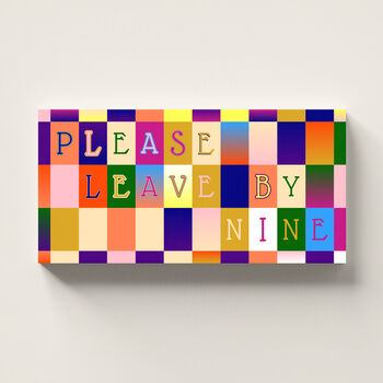 Please Leave By Nine Print Personalised Gift, 7 of 9
