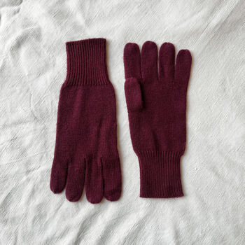 Fair Trade Luxury Soft Fine Knit Merino Ladies Gloves, 10 of 12