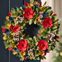 Natural Flowers Winter Door Wreath, thumbnail 1 of 5