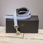 The Chichester Horizontal Blue Striped Dog Lead, thumbnail 1 of 3