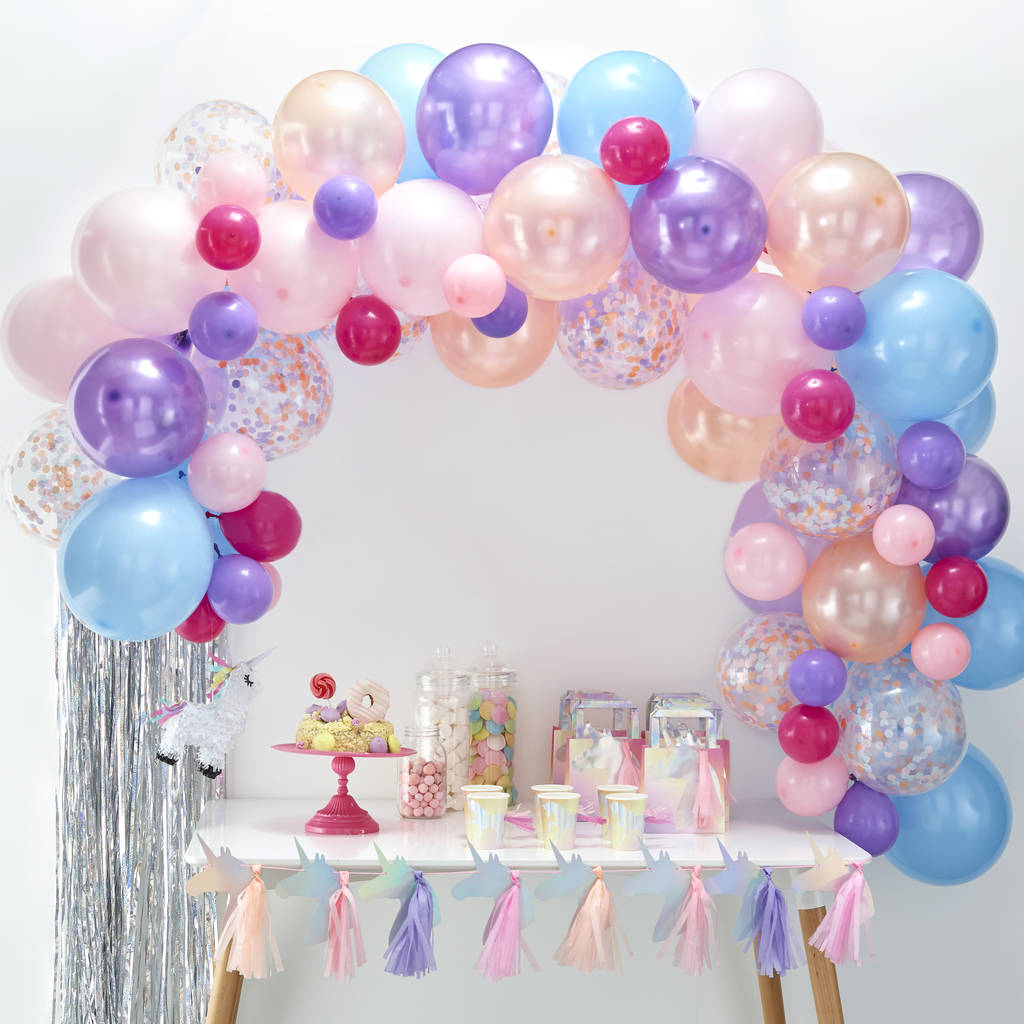 Pastel Coloured Balloon Arch Party Decoration Pack, 1 of 2