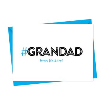 Hashtag Grandad Birthday Card, 3 of 3