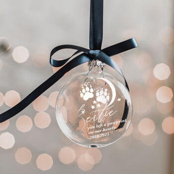 Pet Keepsake Personalised Christmas Bauble Decoration, 2 of 5