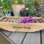 53cm Wooden Garden Trug Flower Basket Carrier With Folding Handles Gift, thumbnail 5 of 9