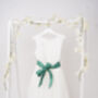 White Chiffon Flower Girl Dress With Choice Of Sash, thumbnail 3 of 5