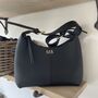 Personalised Pebble Faux Leather Shoulder Hobo Bag, thumbnail 2 of 5