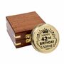 Personalised Brass 42nd Birthday 100 Year Calendar Compass, thumbnail 1 of 12