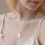 Sterling Silver Triple Herringbone Chain Necklace, thumbnail 3 of 10